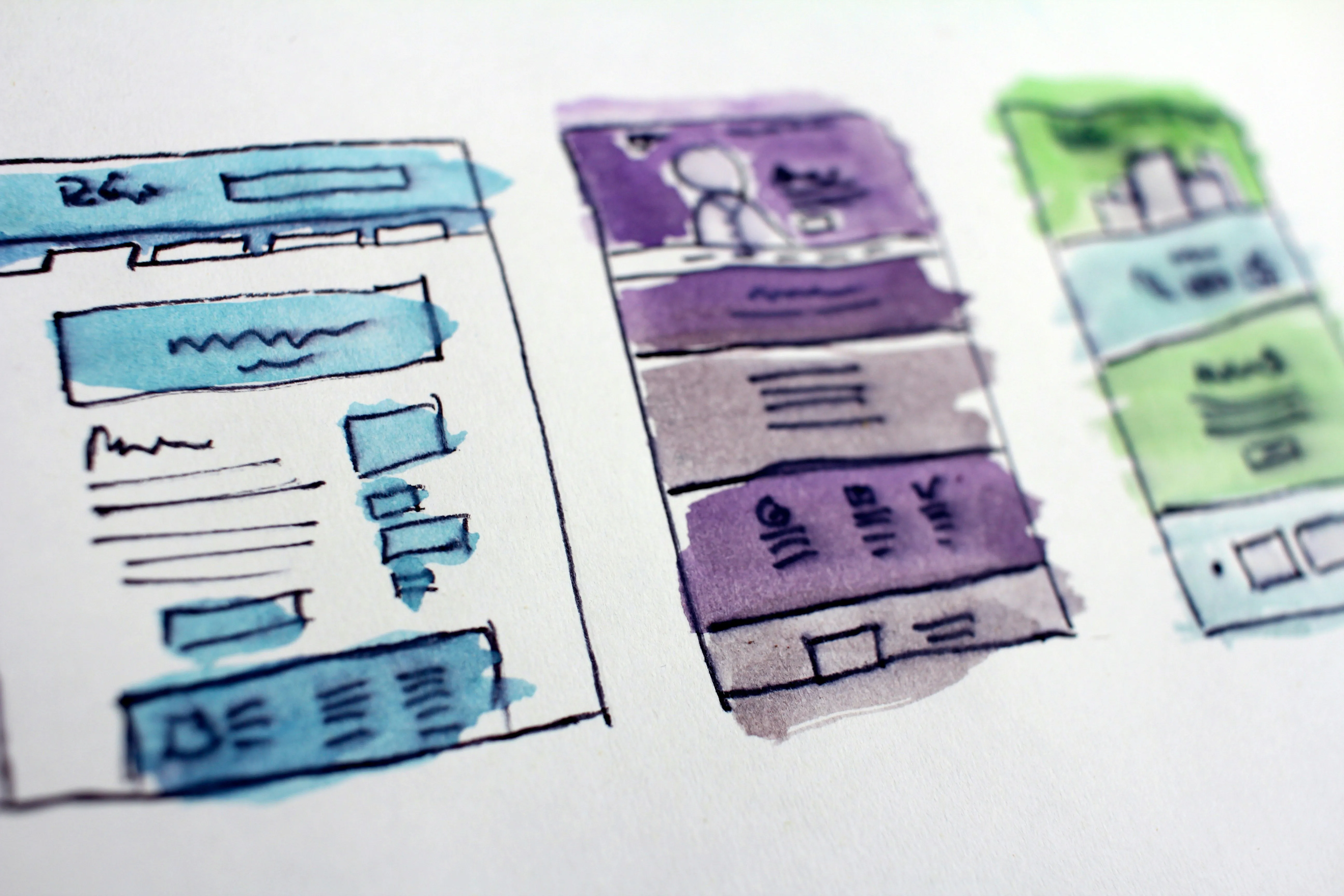 Water color iamge of a design board