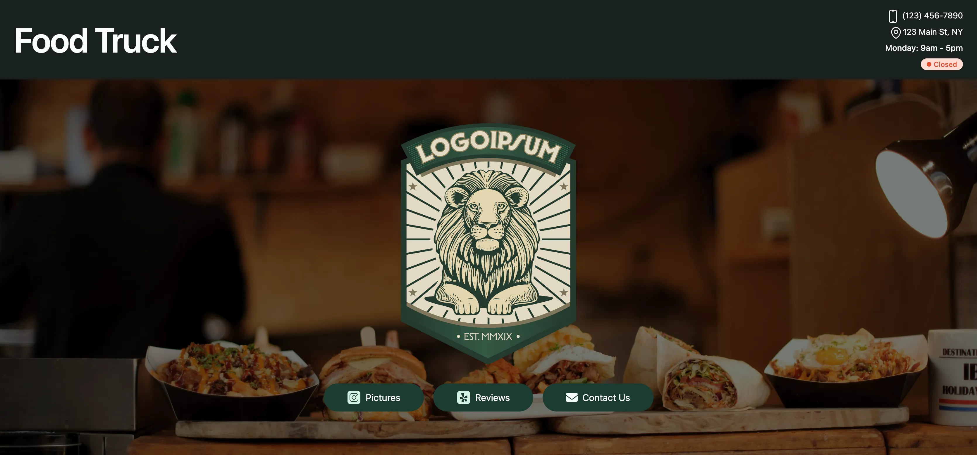 Food Truck Project Screenshot